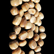 Chocolate Calcite 39 tumbled stones  23*17mm - 25*22mm 670g Wholesale in sunlight - Rocks and Things Store