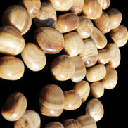 Chocolate Calcite 39 tumbled stones  23*17mm - 25*22mm 670g Wholesale in sunlight - Rocks and Things Store