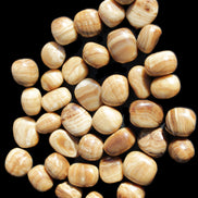 Chocolate Calcite 39 tumbled stones  23*17mm - 25*22mm 670g Wholesale in sunlight - Rocks and Things Store