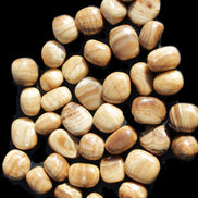 Chocolate Calcite 39 tumbled stones  23*17mm - 25*22mm 670g Wholesale in sunlight - Rocks and Things Store