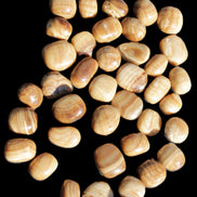 Chocolate Calcite 39 tumbled stones  23*17mm - 25*22mm 670g Wholesale in sunlight - Rocks and Things Store