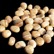 Chocolate Calcite 39 tumbled stones  23*17mm - 25*22mm 670g Wholesale in sunlight - Rocks and Things Store