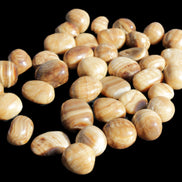 Chocolate Calcite 39 tumbled stones  23*17mm - 25*22mm 670g Wholesale in sunlight - Rocks and Things Store