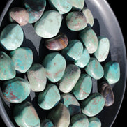 Chrysocolla Malachite 34 tumbled stones 19*10mm - 36*327mm 570g Wholesale Rocks and Things Store
