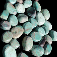 Chrysocolla Malachite 34 tumbled stones 19*10mm - 36*27mm 570g Wholesale Rocks and Things Store