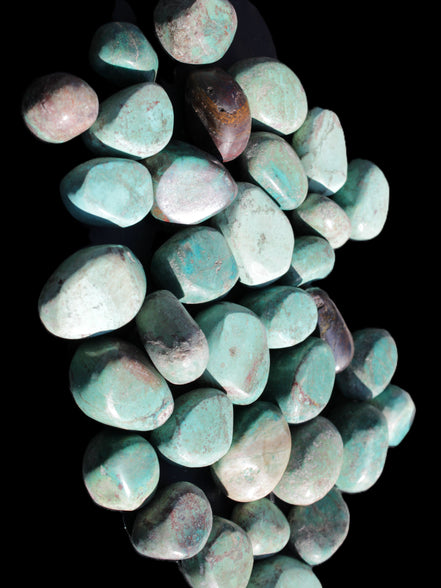 Chrysocolla Malachite 34 tumbled stones 19*10mm - 36*327mm 570g Wholesale Rocks and Things Store