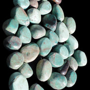 Chrysocolla Malachite 34 tumbled stones 19*10mm - 36*327mm 570g Wholesale Rocks and Things Store