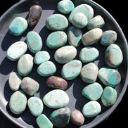 Chrysocolla Malachite 34 tumbled stones 19*10mm - 36*327mm 570g Wholesale Rocks and Things Store
