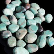 Chrysocolla Malachite 34 tumbled stones 19*10mm - 36*327mm 570g Wholesale Rocks and Things Store