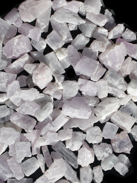 Pink/Lilac Kunzite 130+ crystals from Afghanistan 10-20mm 500g Wholesale Rocks and Things Store