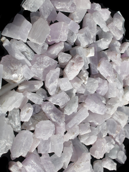 Pink/Lilac Kunzite 130+ crystals from Afghanistan 10-20mm 500g Wholesale Rocks and Things Store