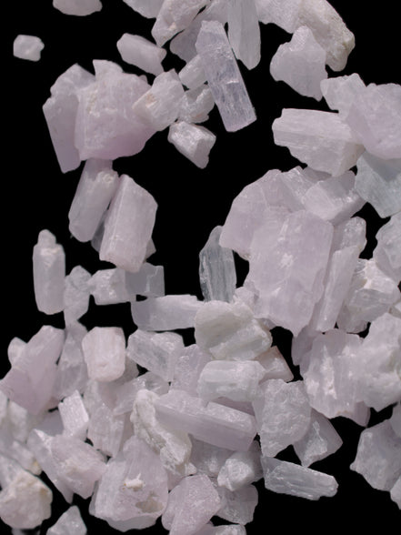 Pink/Lilac Kunzite 130+ crystals from Afghanistan 10-20mm 500g Wholesale Rocks and Things Store