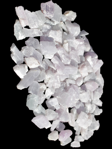 Pink/Lilac Kunzite 130+ crystals from Afghanistan 10-20mm 500g Wholesale Rocks and Things Store