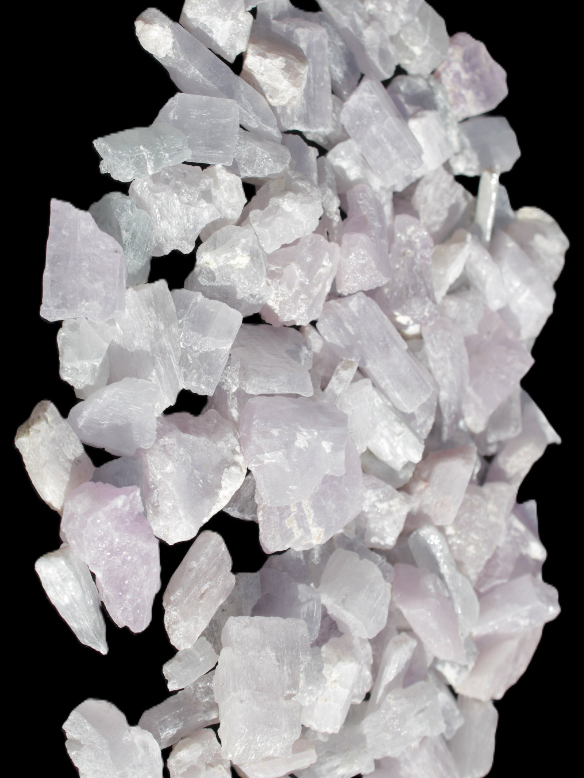 Pink/Lilac Kunzite 130+ crystals from Afghanistan 10-20mm 500g Wholesale Rocks and Things Store