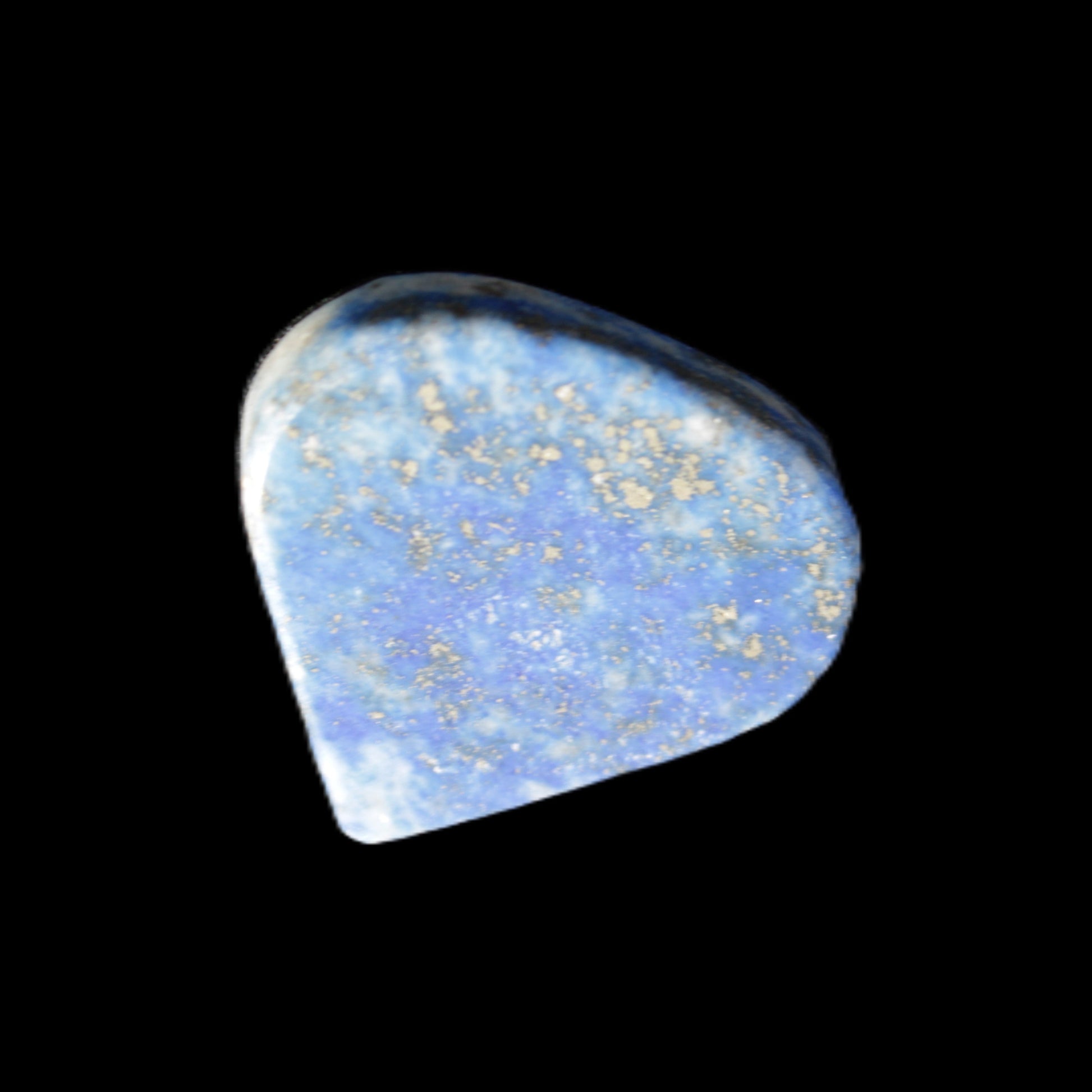 Lapis Lazuli pendant heart shape 27/31mm 10g in sunlight - Rocks and Things Store