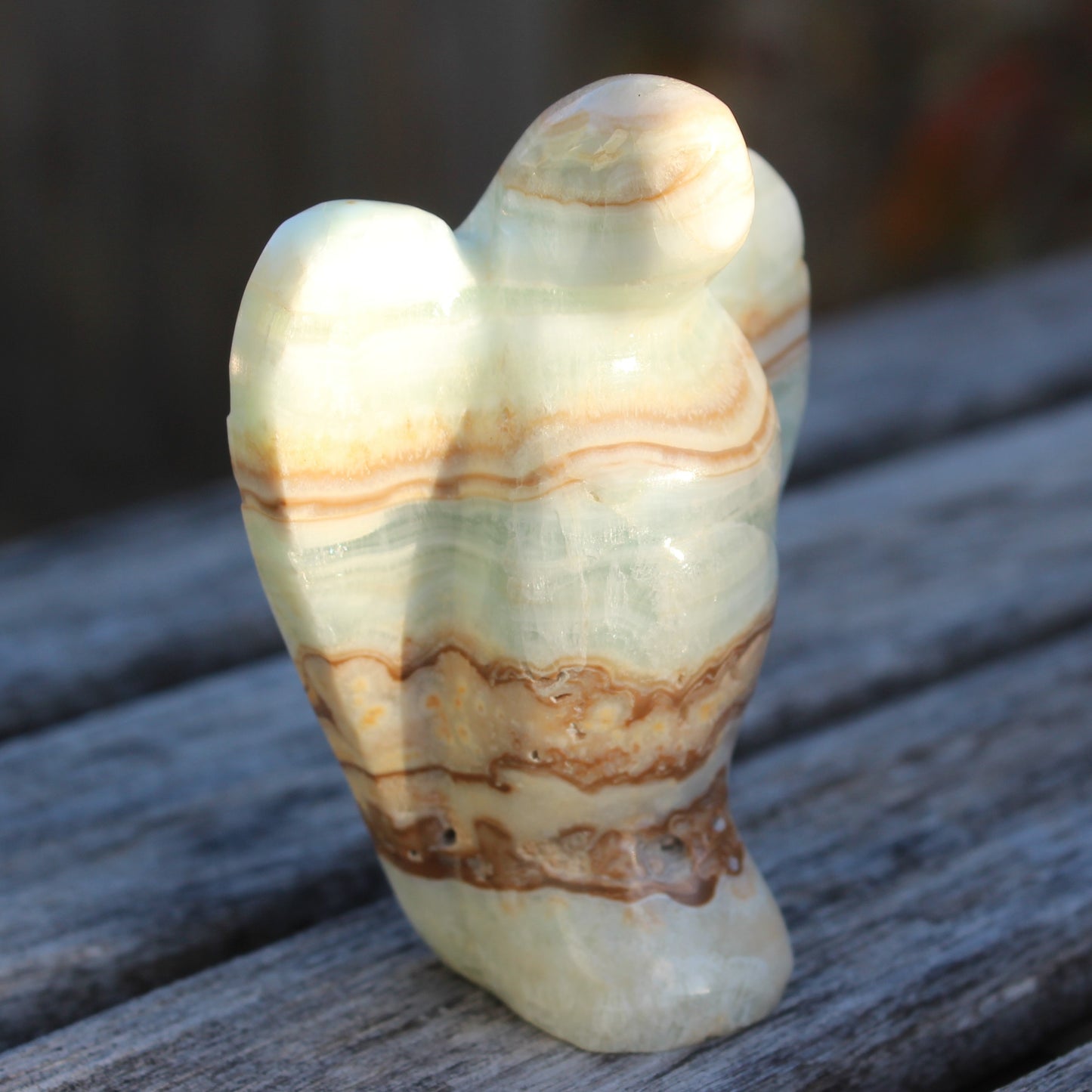 Caribbean Calcite hand-carved Angel 153g