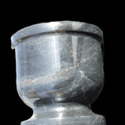 Black Marble mortar & pestle 94*95mm 1011g Rocks and Things Store