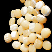 Lemon Calcite 36 tumbled stones 22*18mm - 30-24mm 730g Wholesale Rocks and Things Store