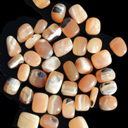 Banded Topaz Honrey Calcite 38 tumbled stones 22*12mm - 30*22mm 734g Wholesale Rocks and Things Store
