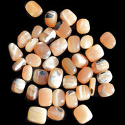 Banded Topaz Honrey Calcite 38 tumbled stones 22*12mm - 30*22mm 734g Wholesale Rocks and Things Store