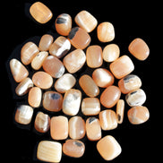Banded Topaz Honrey Calcite 38 tumbled stones 22*12mm - 30*22mm 734g Wholesale Rocks and Things Store