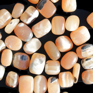 Banded Topaz Honrey Calcite 38 tumbled stones 22*12mm - 30*22mm 734g Wholesale Rocks and Things Store