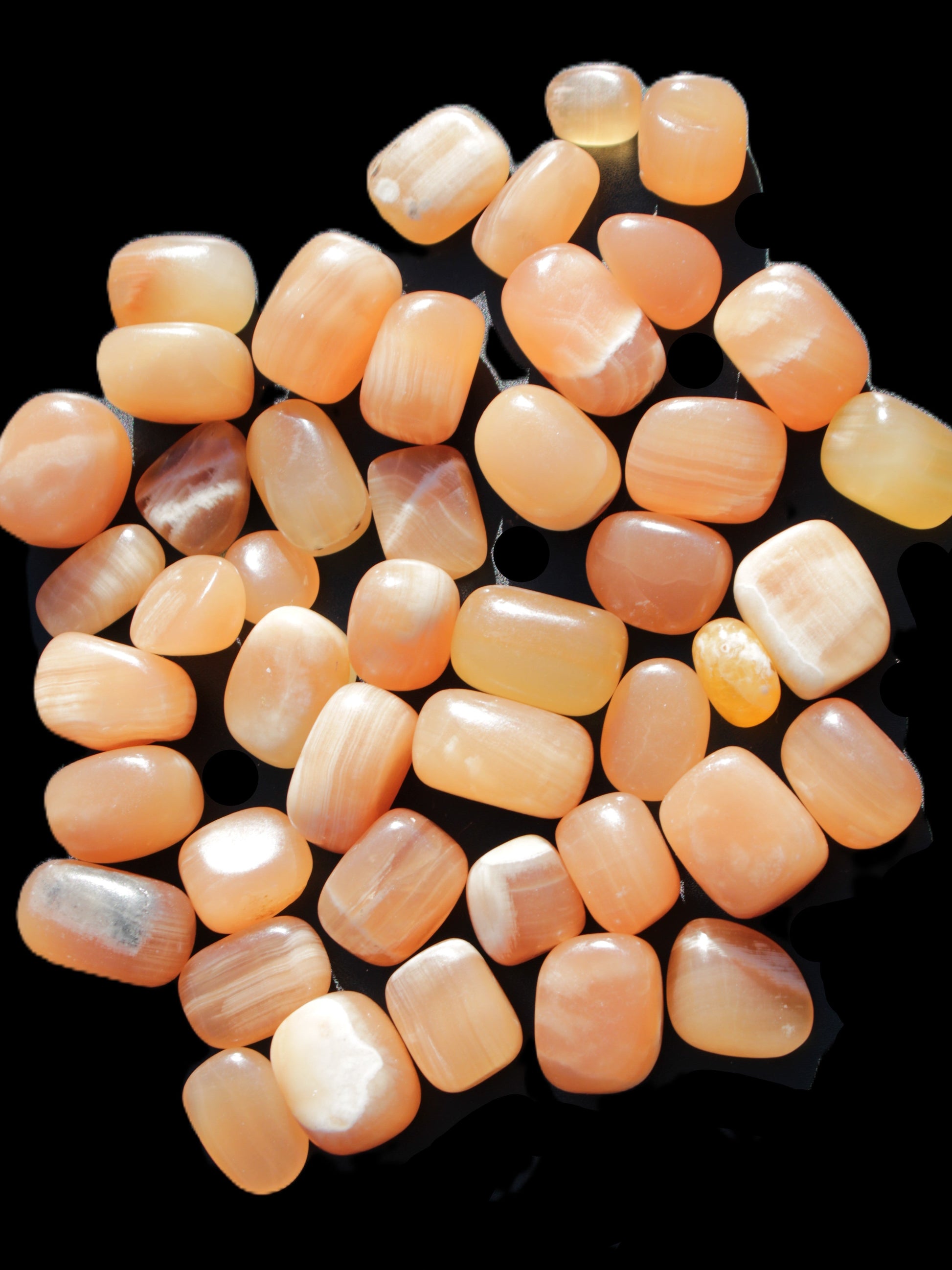 Topaz Calcite 44 tumbled stones 770g Wholesale Rocks and Things Store