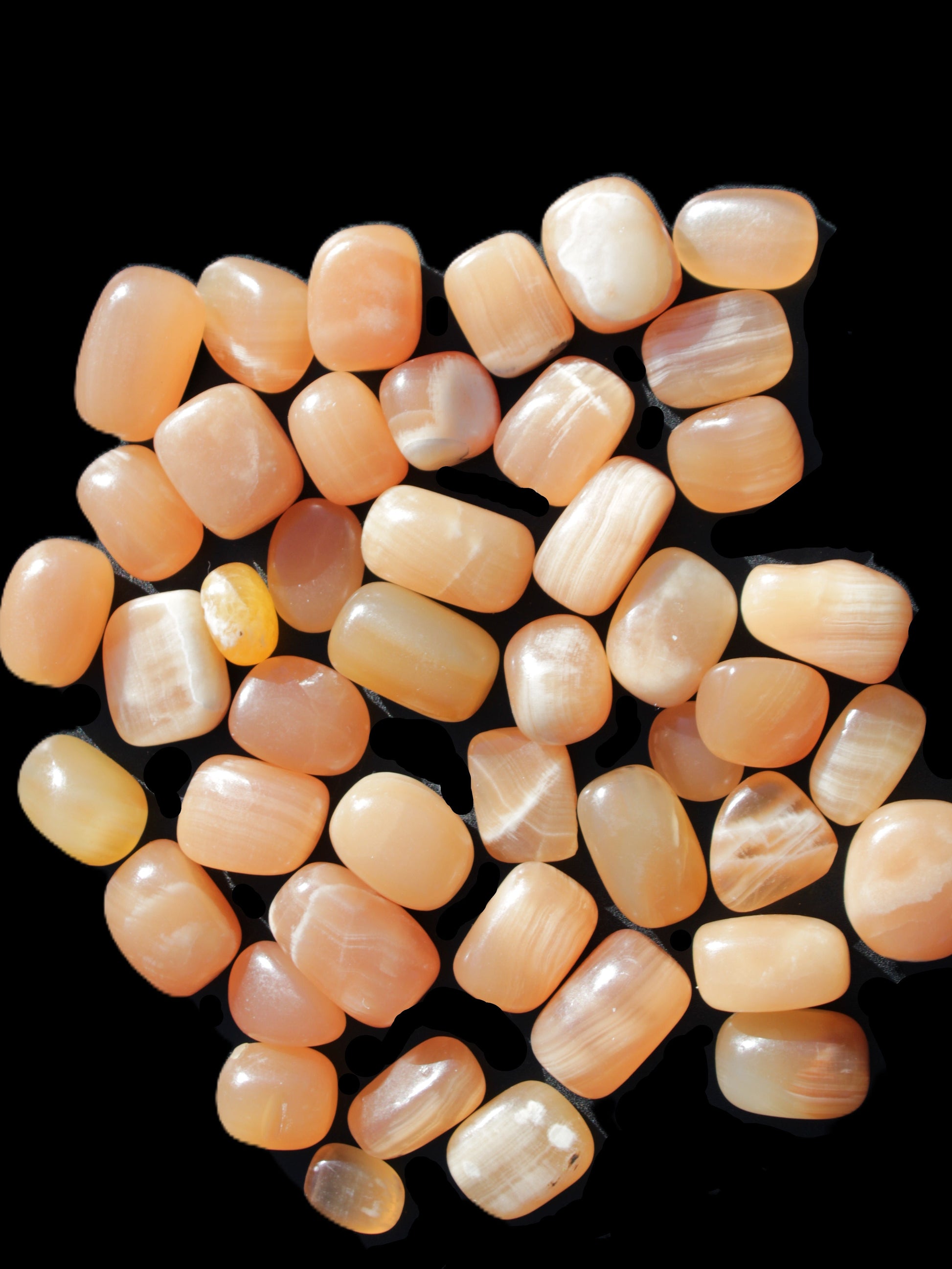 Topaz Calcite 44 tumbled stones 770g Wholesale Rocks and Things Store