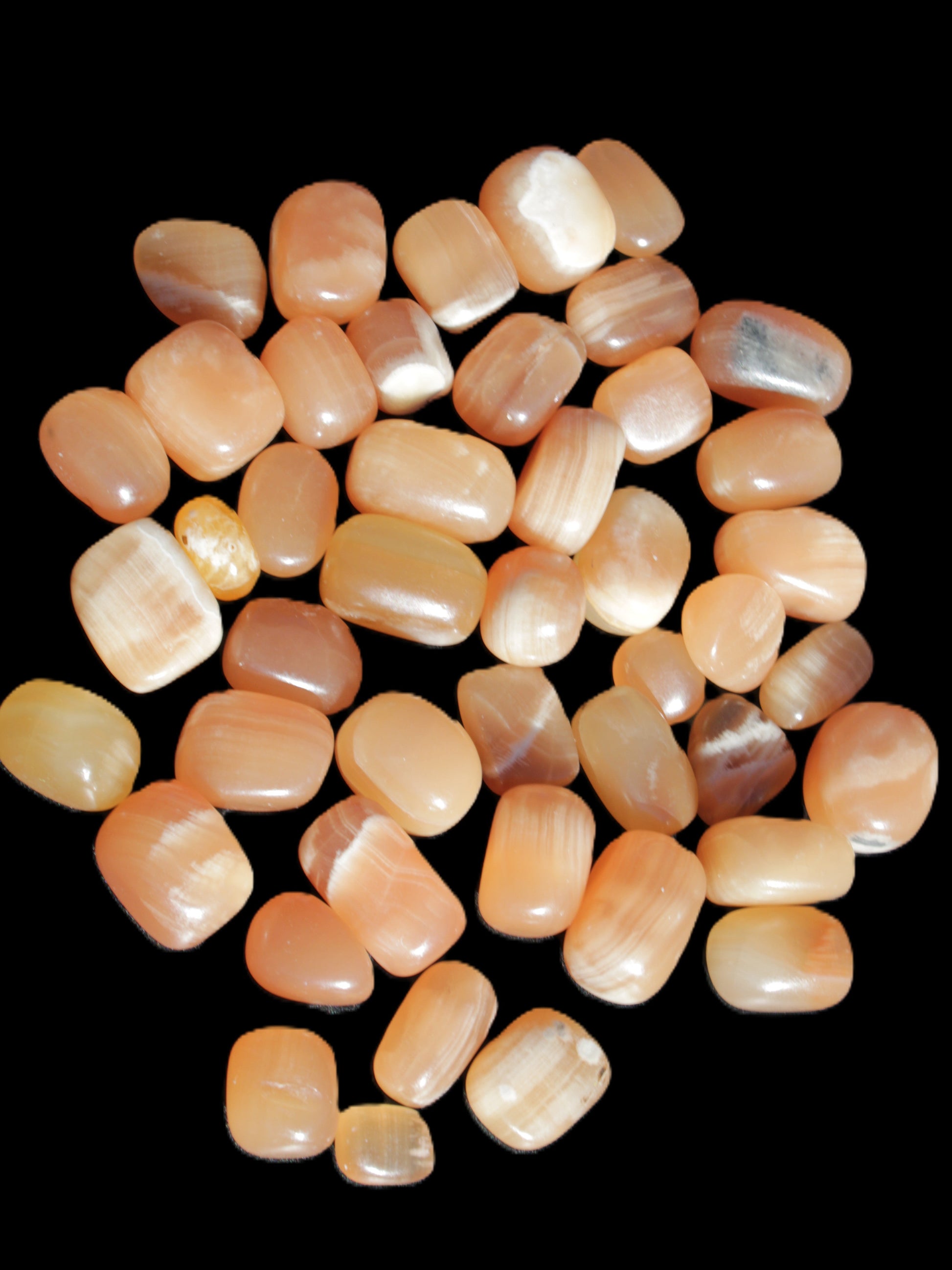 Topaz Calcite 44 tumbled stones 770g Wholesale Rocks and Things Store