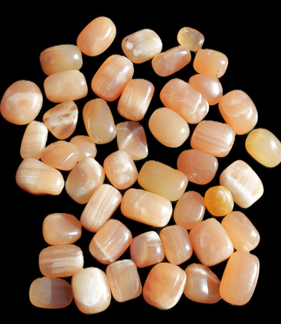 Topaz Calcite 44 tumbled stones 770g Wholesale Rocks and Things Store