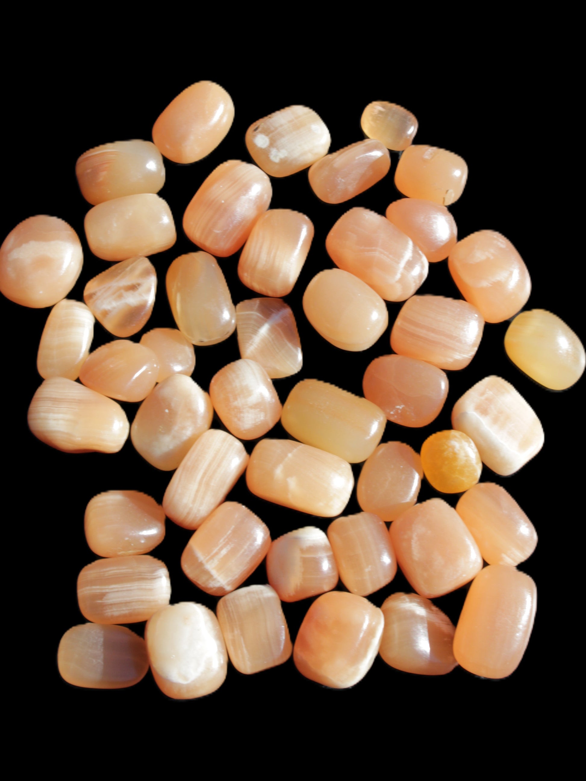Topaz Calcite 44 tumbled stones 770g Wholesale Rocks and Things Store