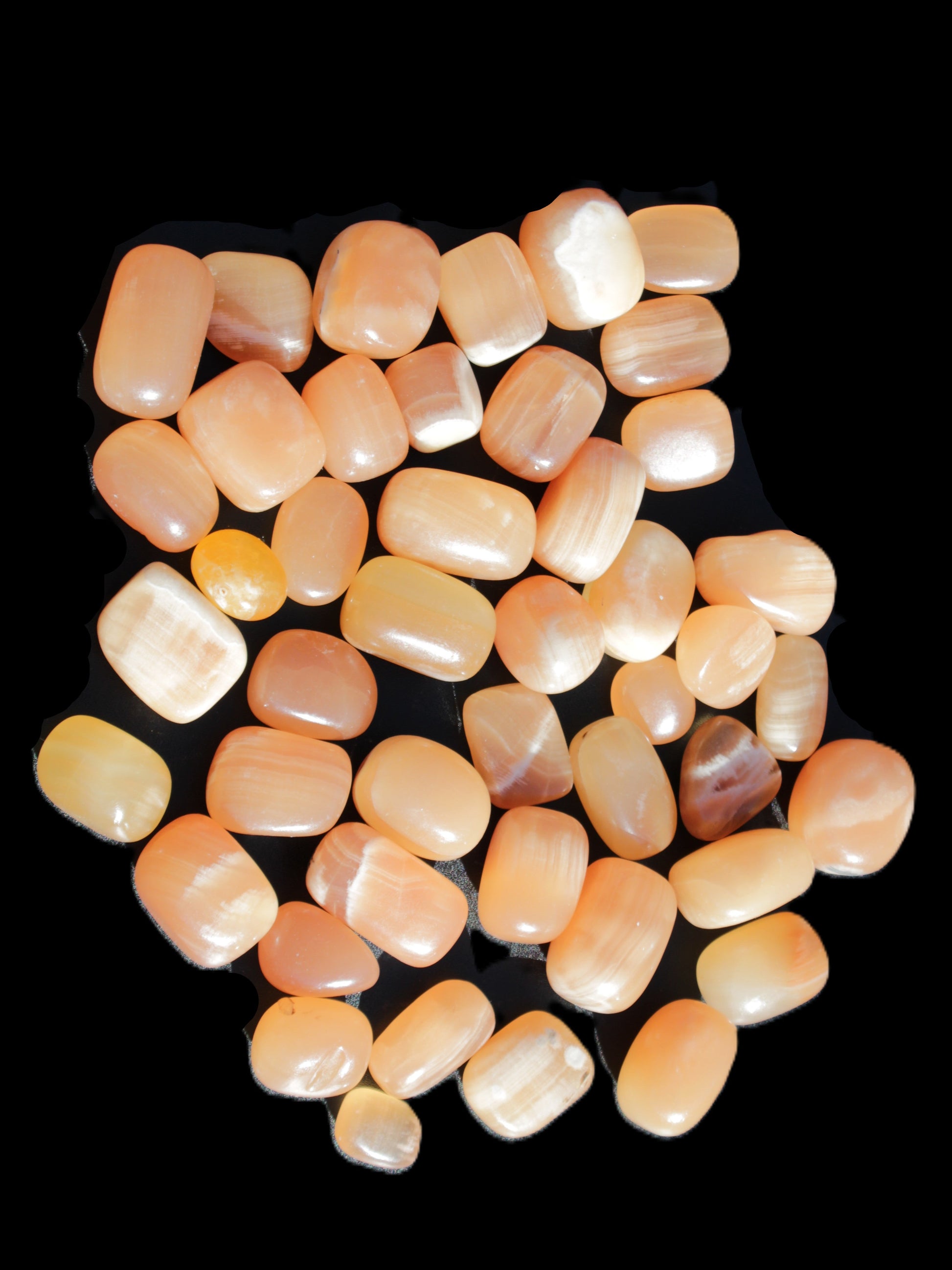 Topaz Calcite 44 tumbled stones 770g Wholesale Rocks and Things Store