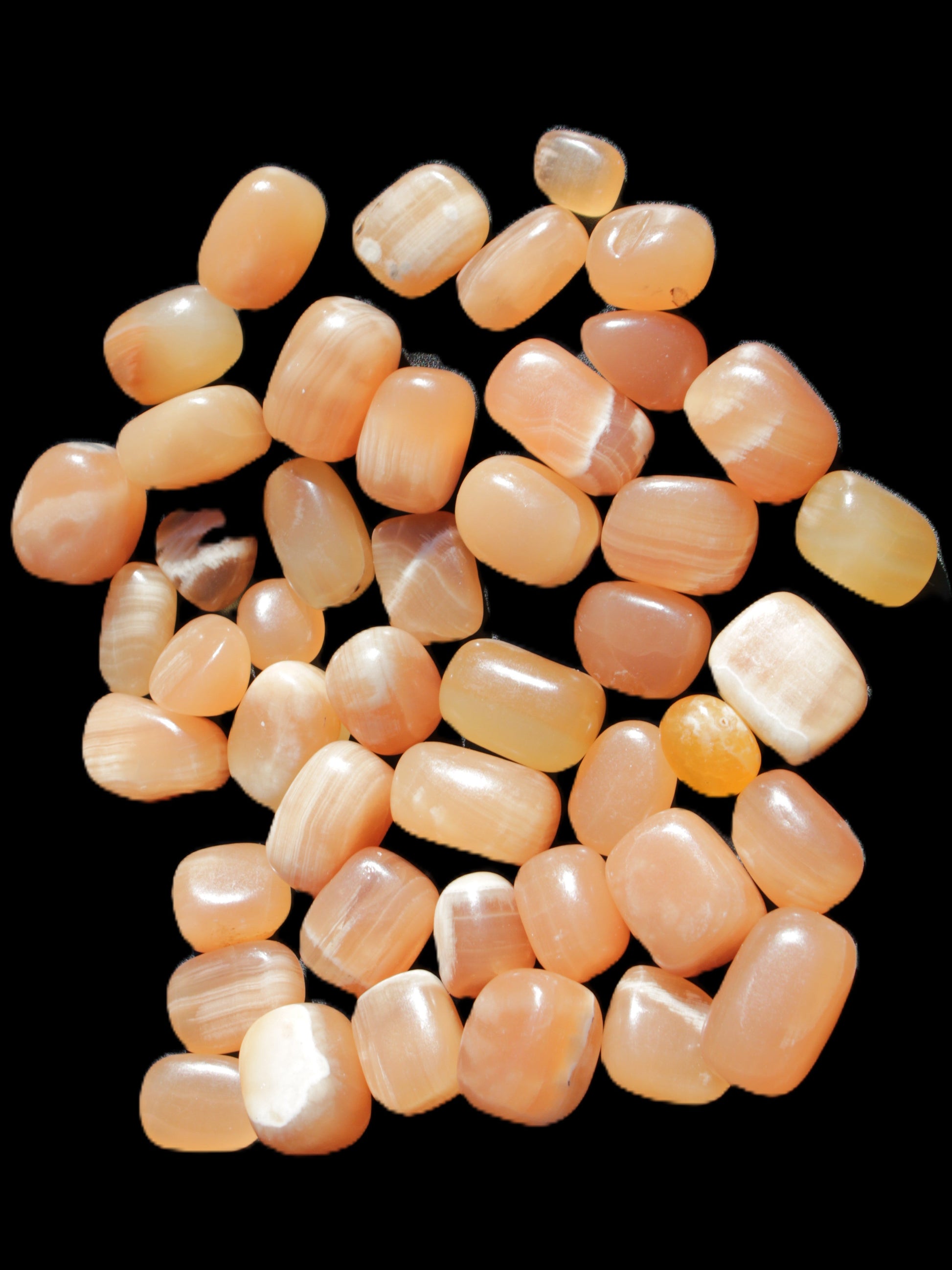 Topaz Calcite 44 tumbled stones 770g Wholesale Rocks and Things Store
