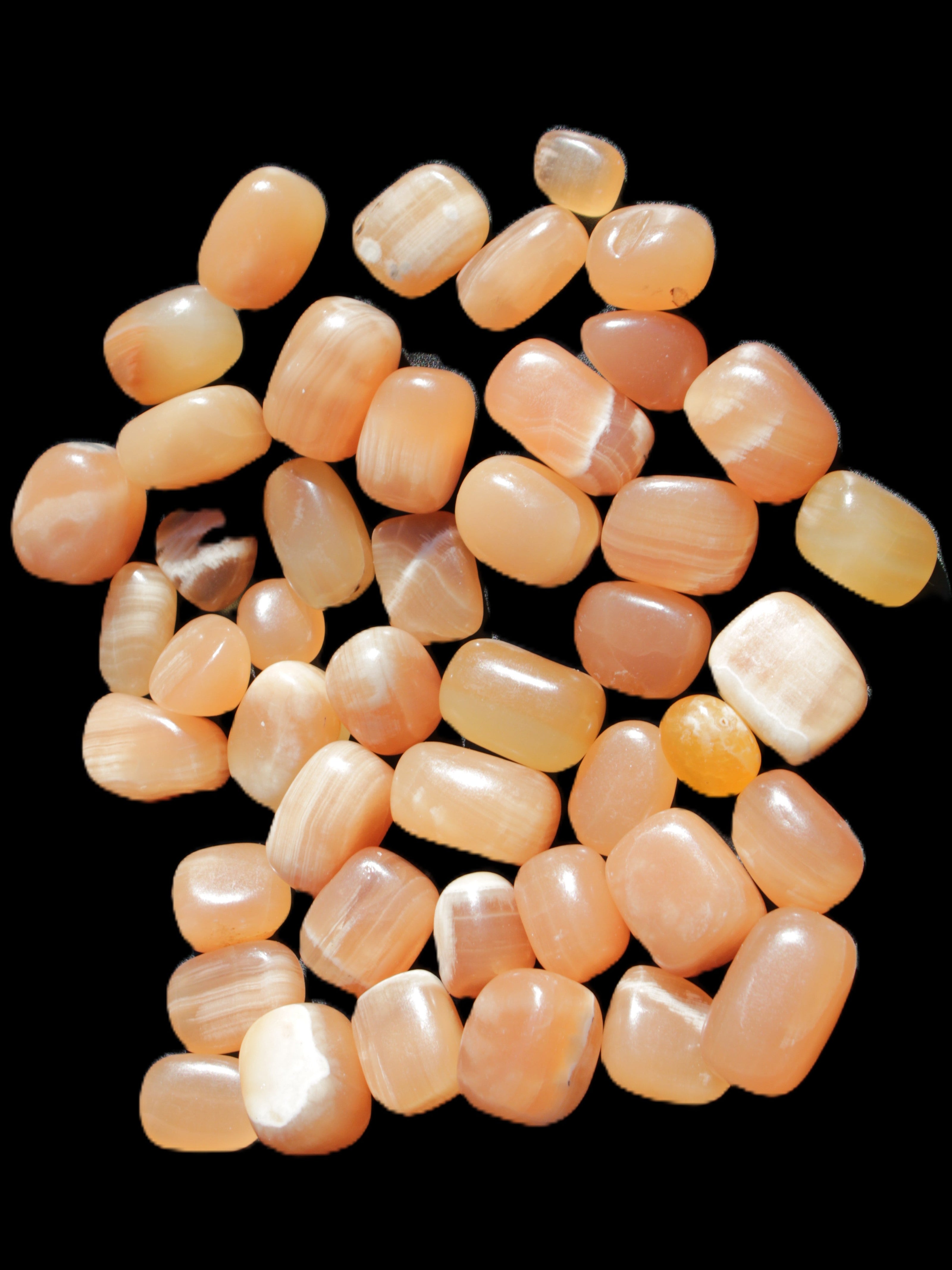 Topaz Calcite 44 tumbled stones 770g Wholesale Rocks and Things Store