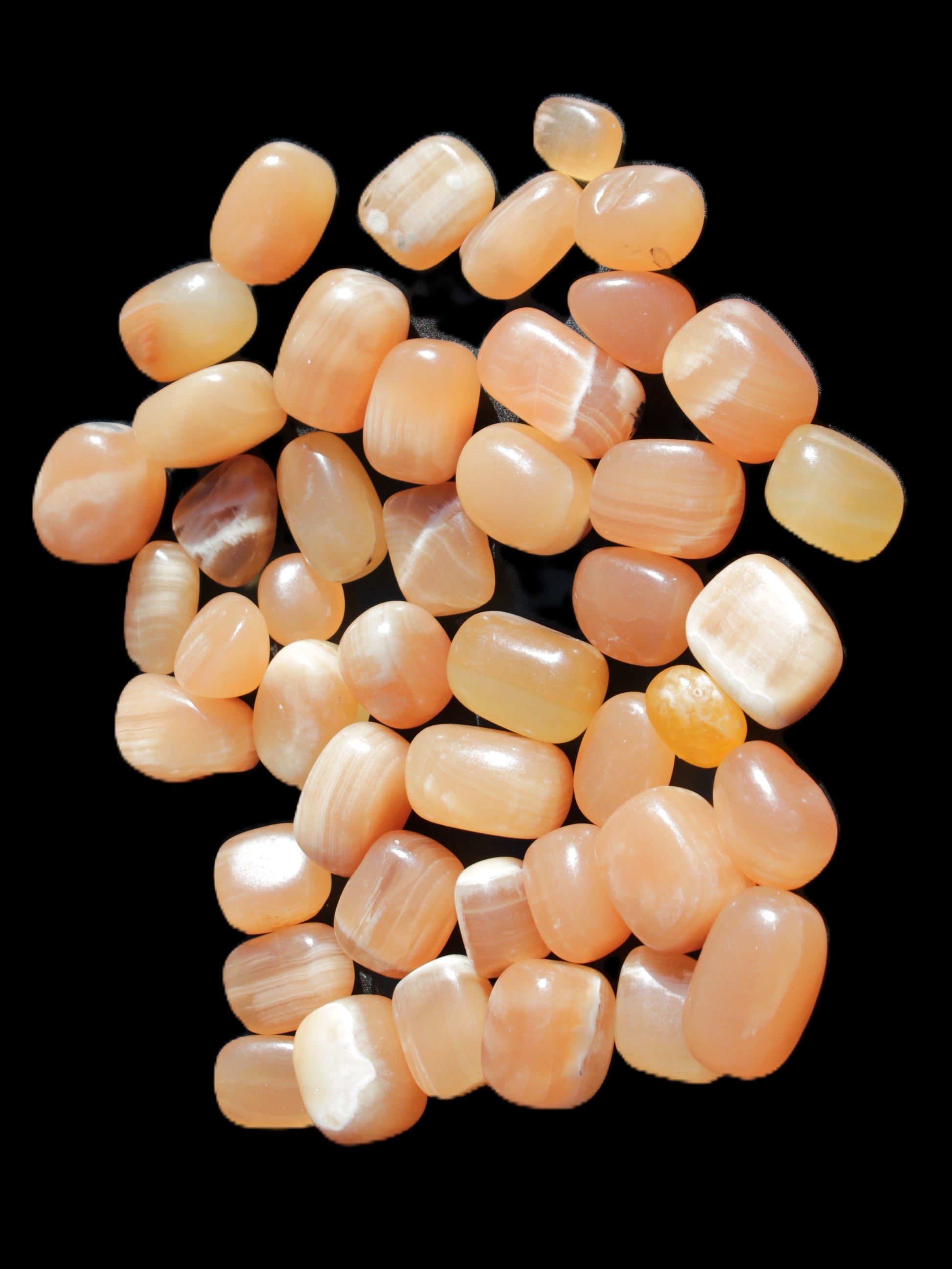 Topaz Calcite 44 tumbled stones 770g Wholesale Rocks and Things Store