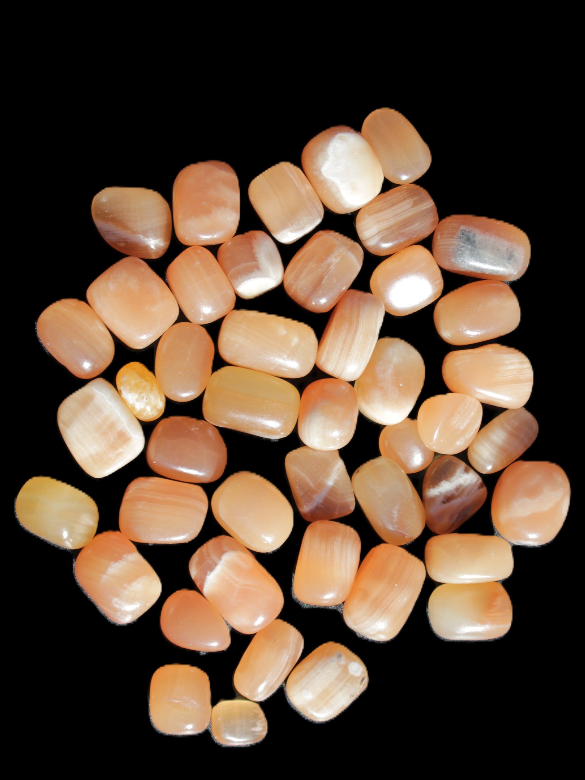 Topaz Calcite 44 tumbled stones 770g Wholesale Rocks and Things Store