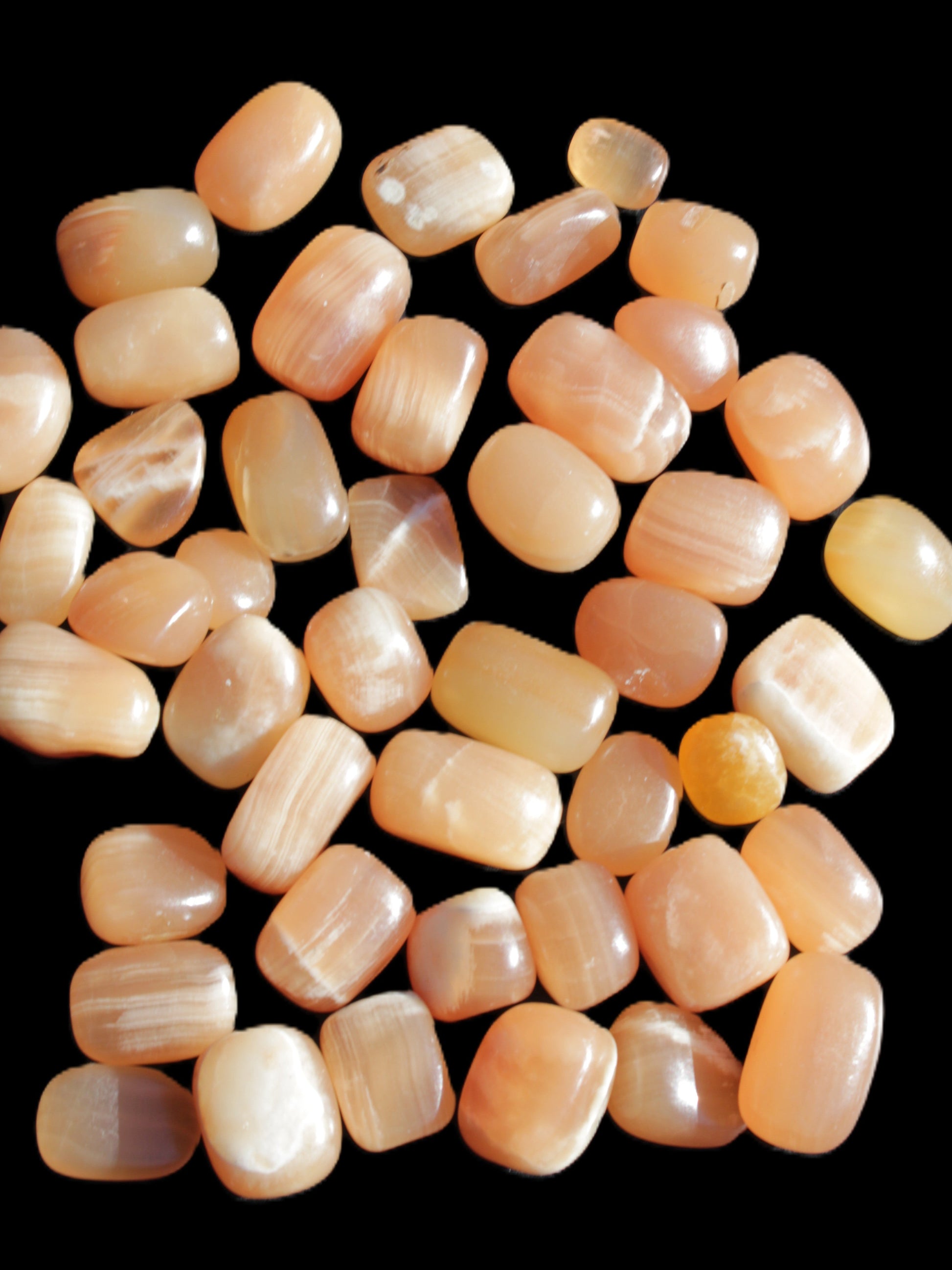 Topaz Calcite 44 tumbled stones 770g Wholesale Rocks and Things Store