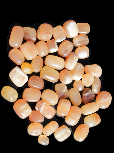 Topaz Calcite 44 tumbled stones 770g Wholesale Rocks and Things Store