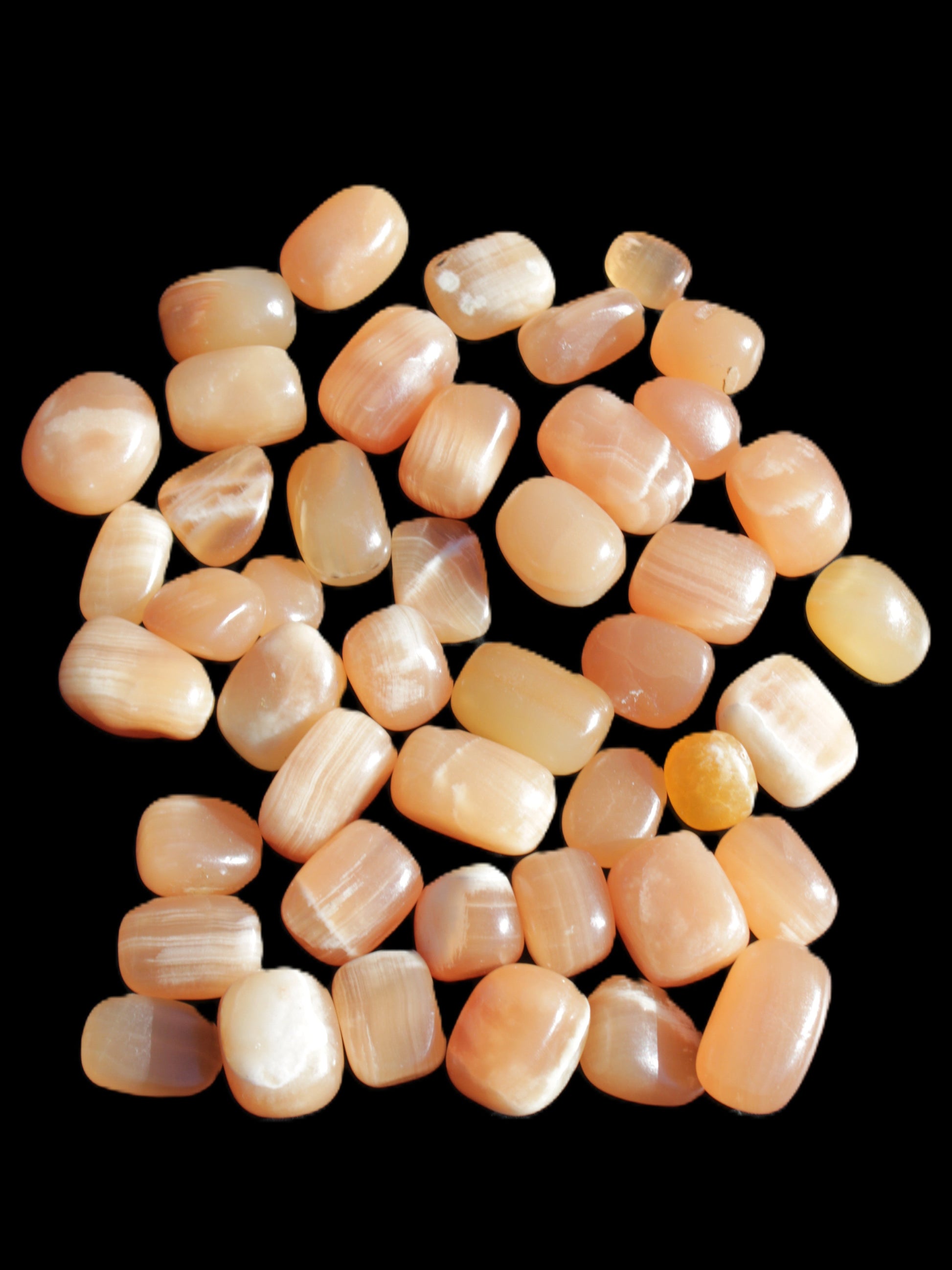 Topaz Calcite 44 tumbled stones 770g Wholesale Rocks and Things Store
