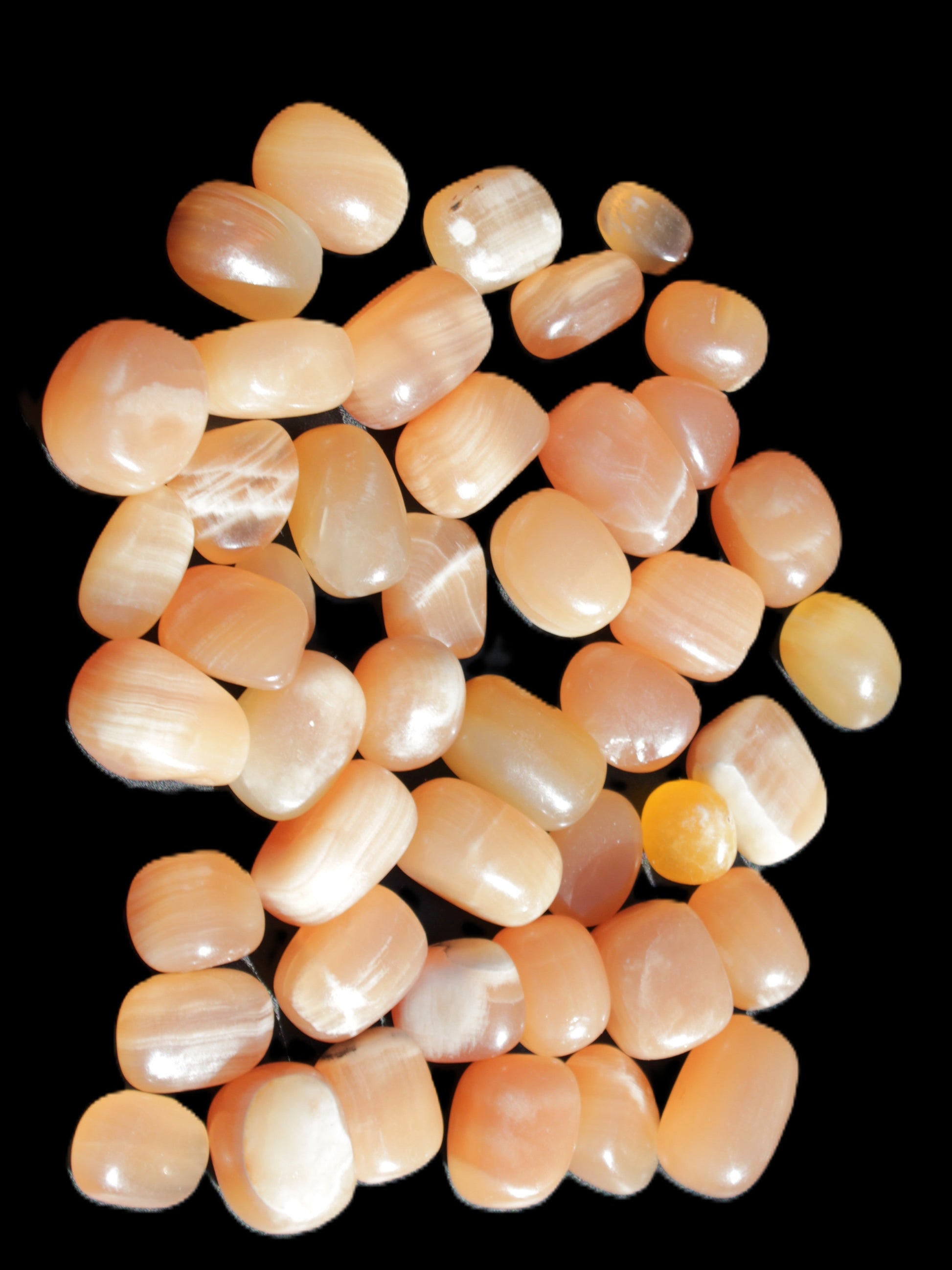 Topaz Calcite 44 tumbled stones 770g Wholesale Rocks and Things Store