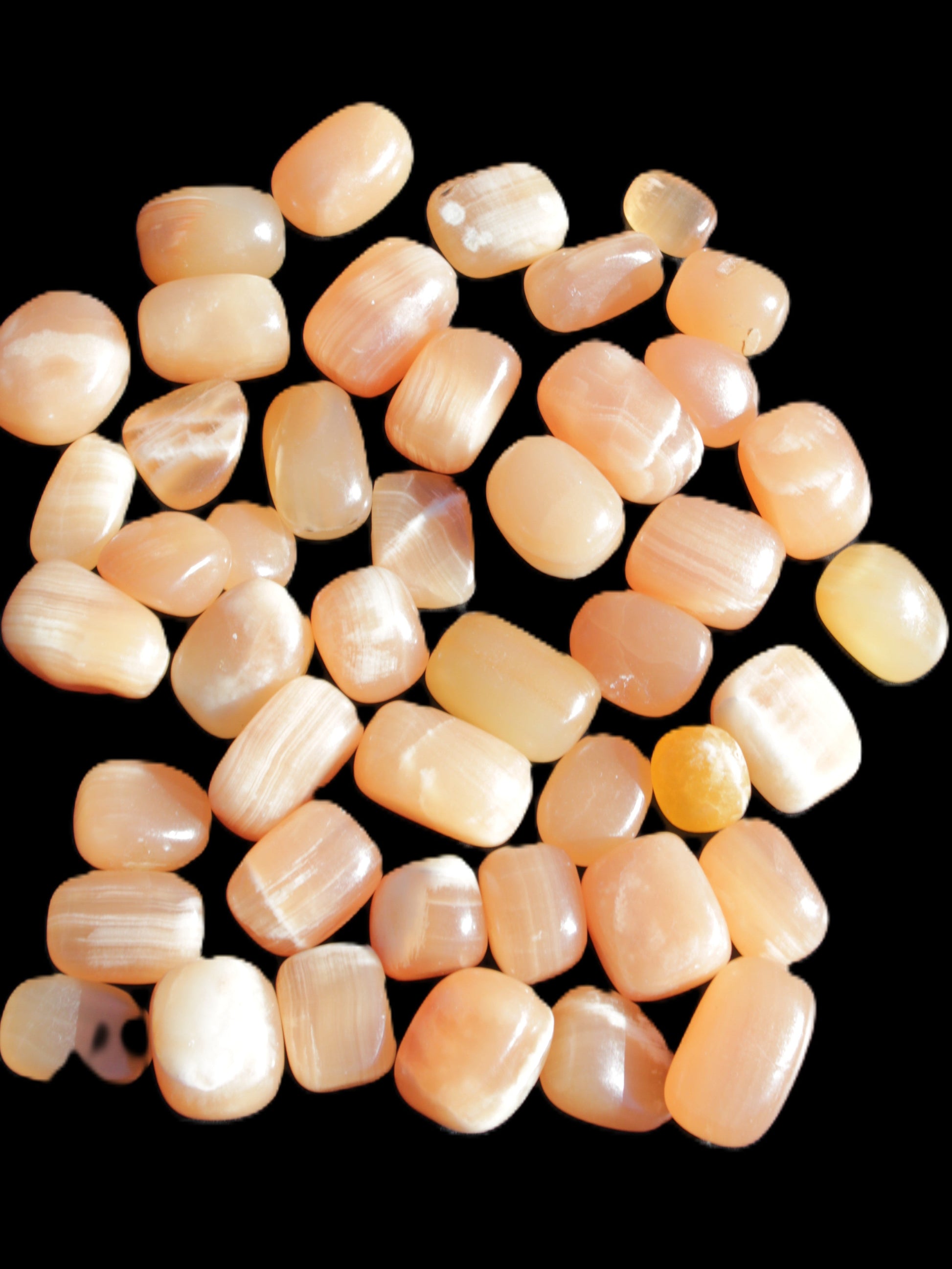 Topaz Calcite 44 tumbled stones 770g Wholesale Rocks and Things Store