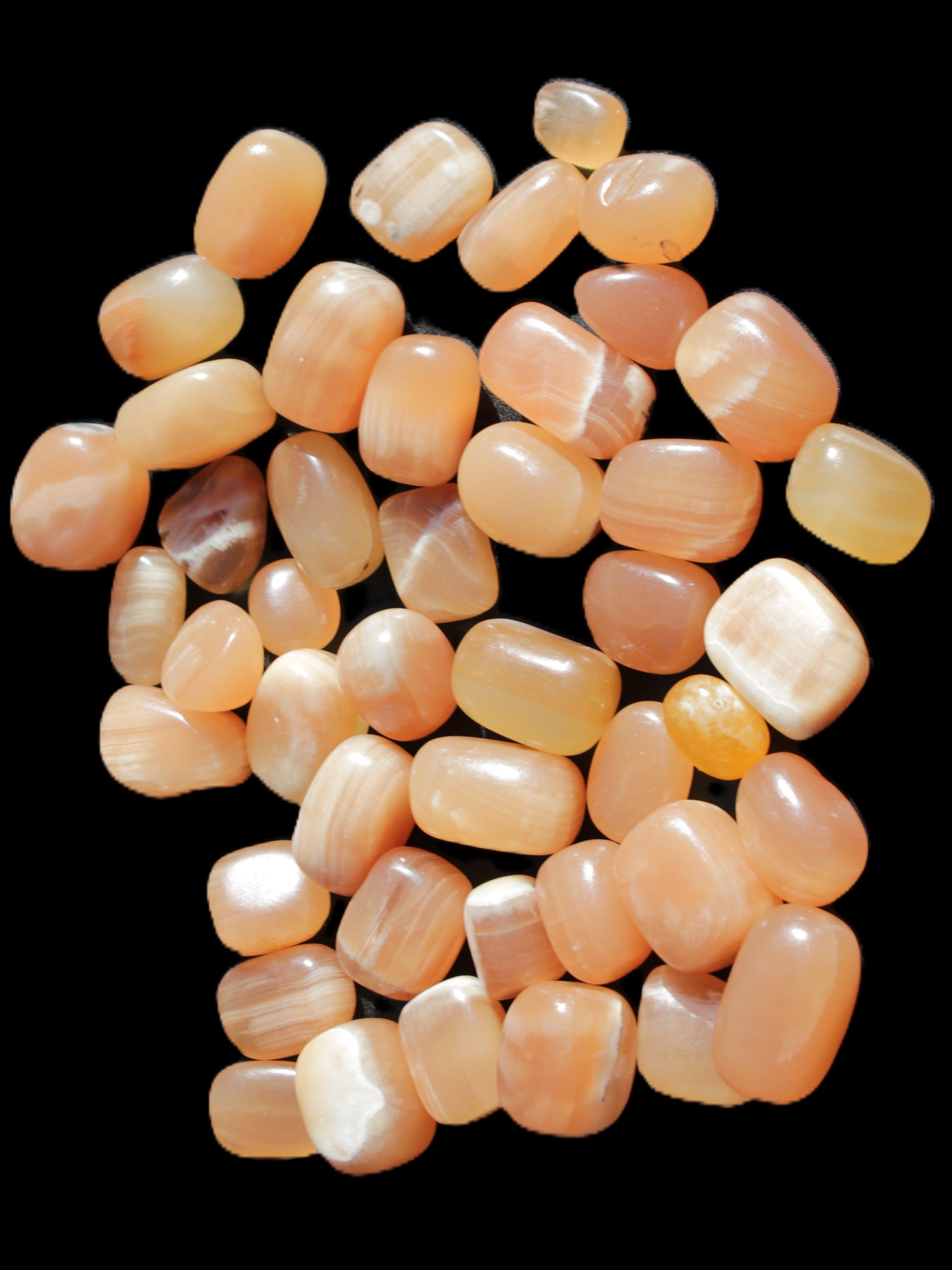 Topaz Calcite 44 tumbled stones 770g Wholesale Rocks and Things Store