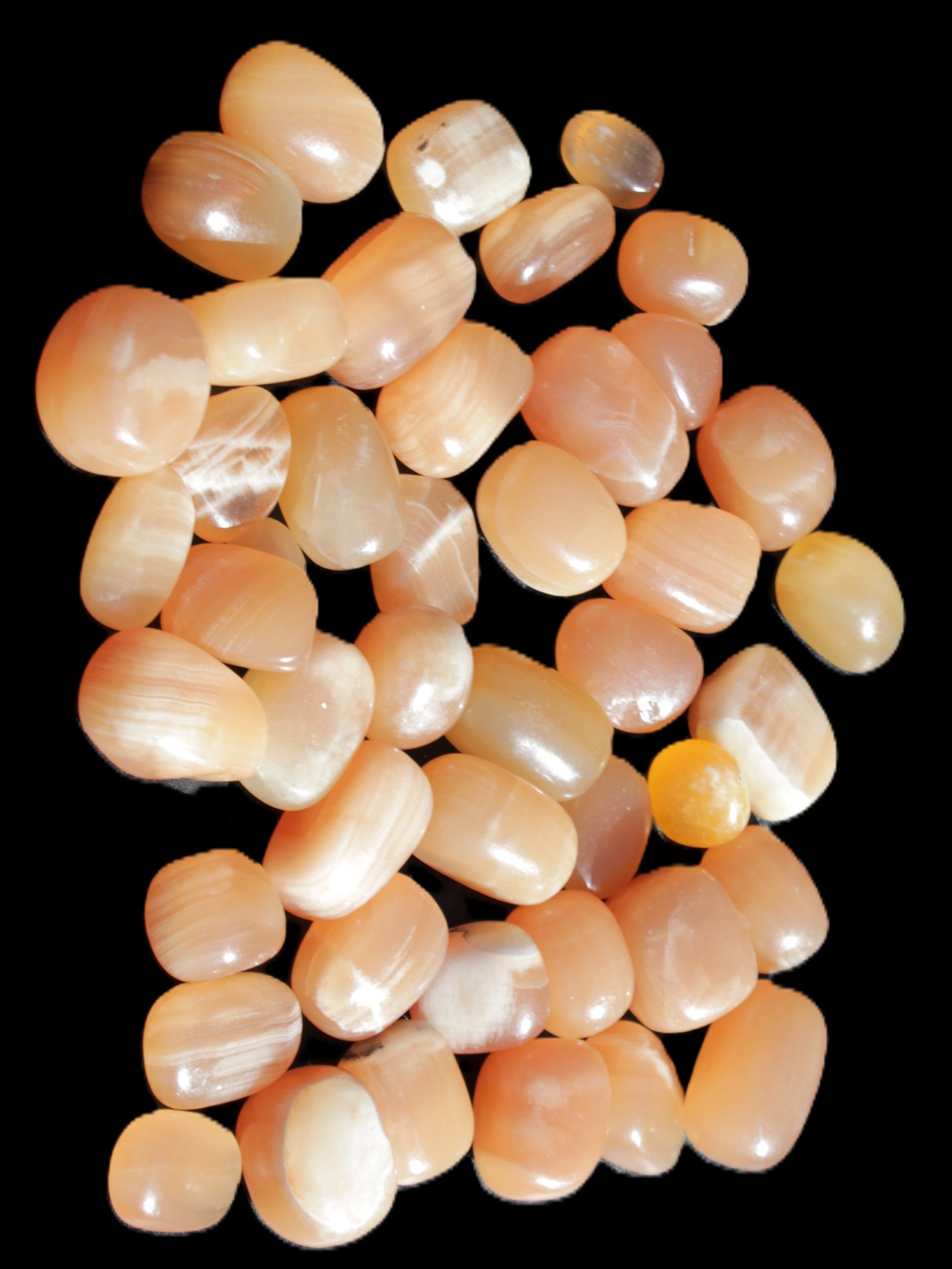 Topaz Calcite 44 tumbled stones 770g Wholesale Rocks and Things Store