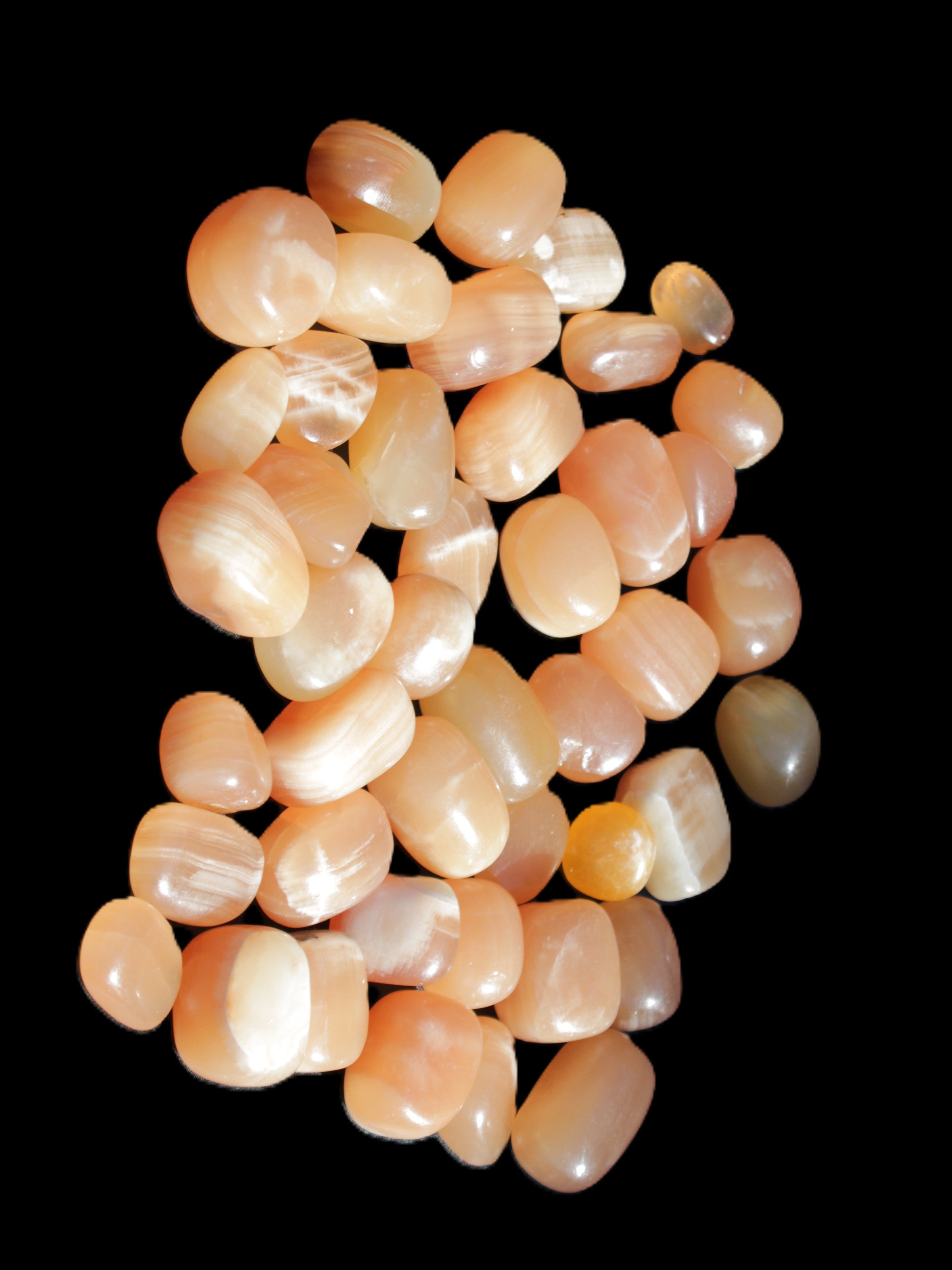 Topaz Calcite 44 tumbled stones 770g Wholesale Rocks and Things Store