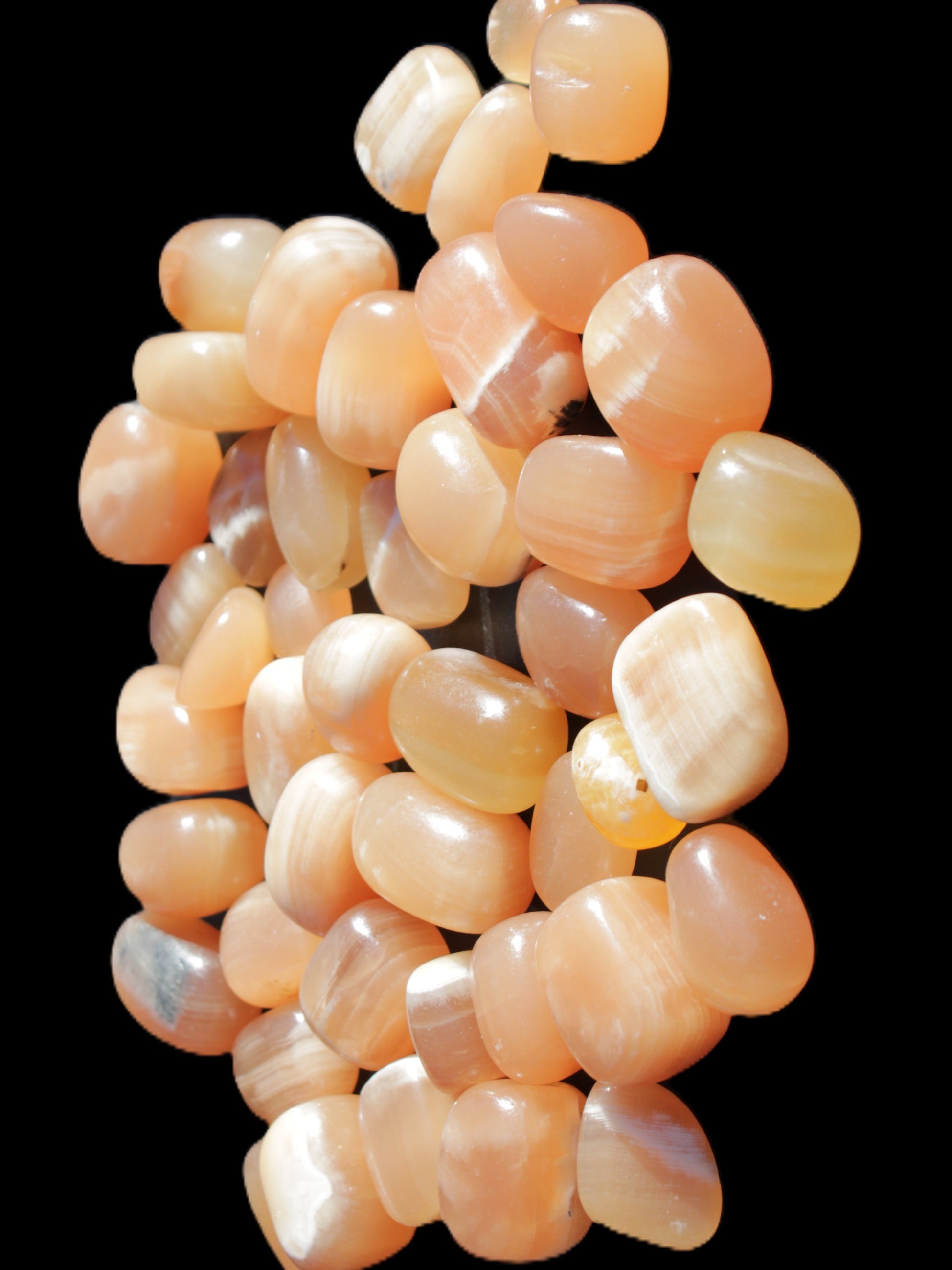 Topaz Calcite 44 tumbled stones 770g Wholesale Rocks and Things Store