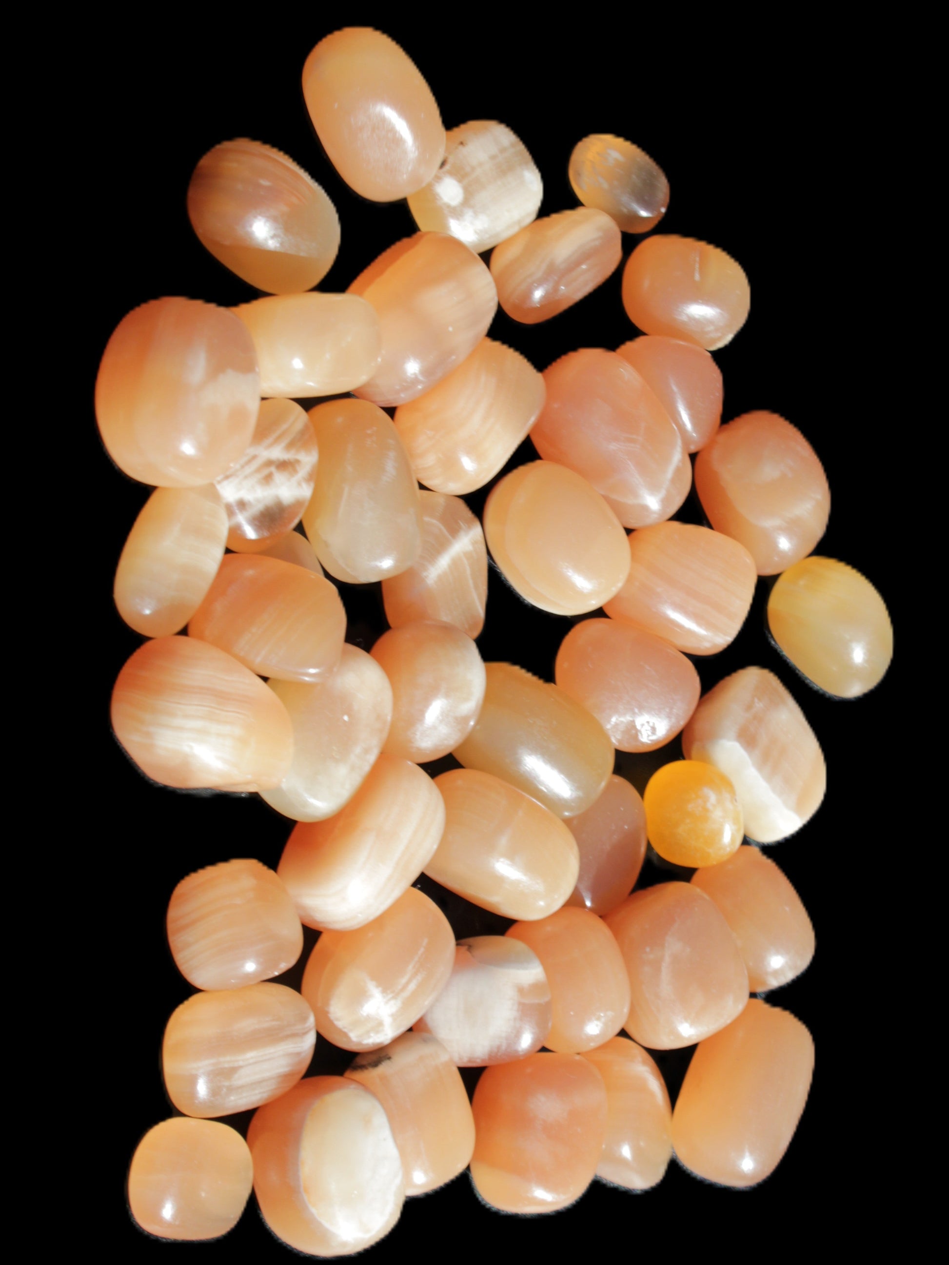 Topaz Calcite 44 tumbled stones 770g Wholesale Rocks and Things Store
