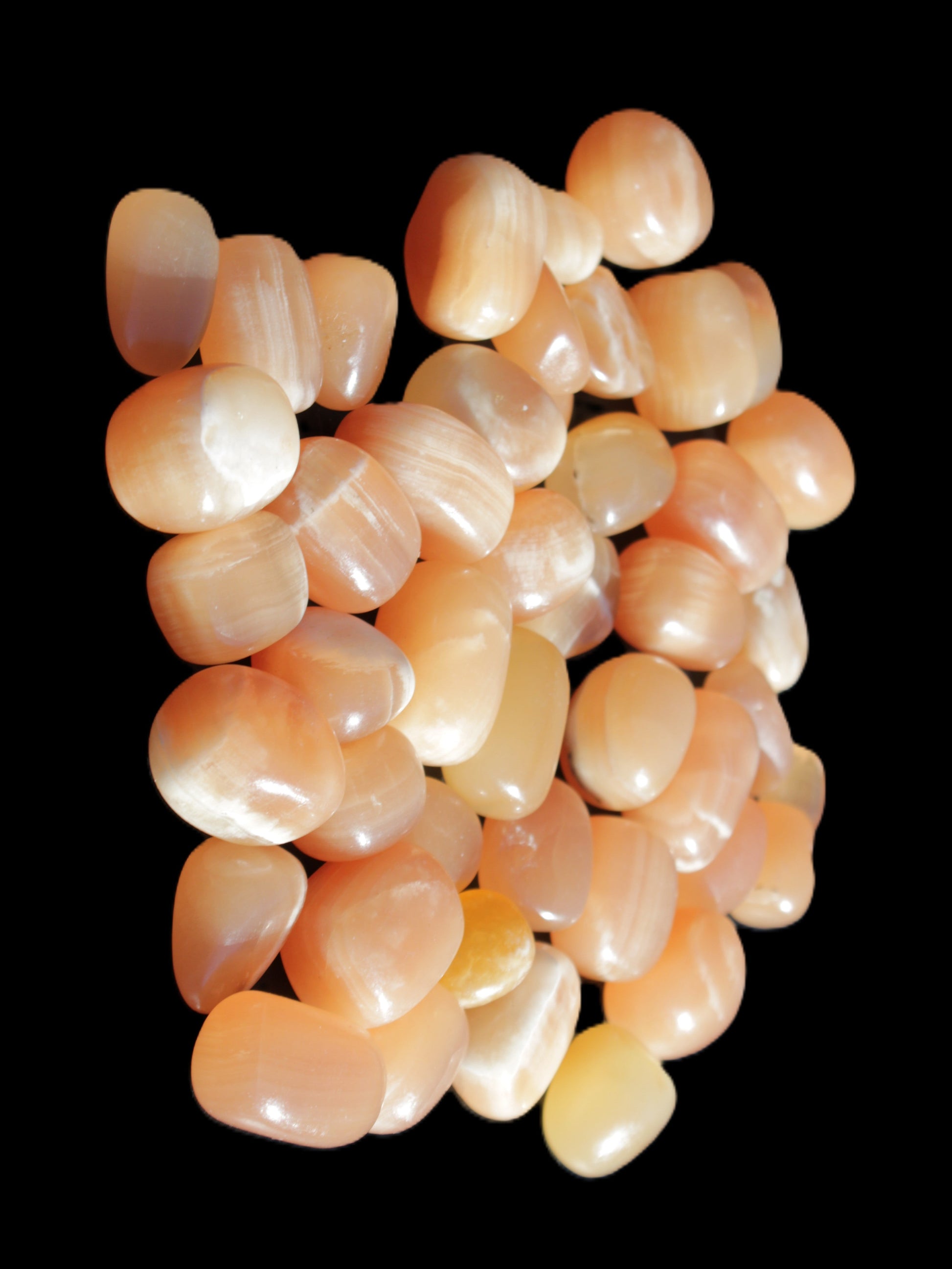Topaz Calcite 44 tumbled stones 770g Wholesale Rocks and Things Store