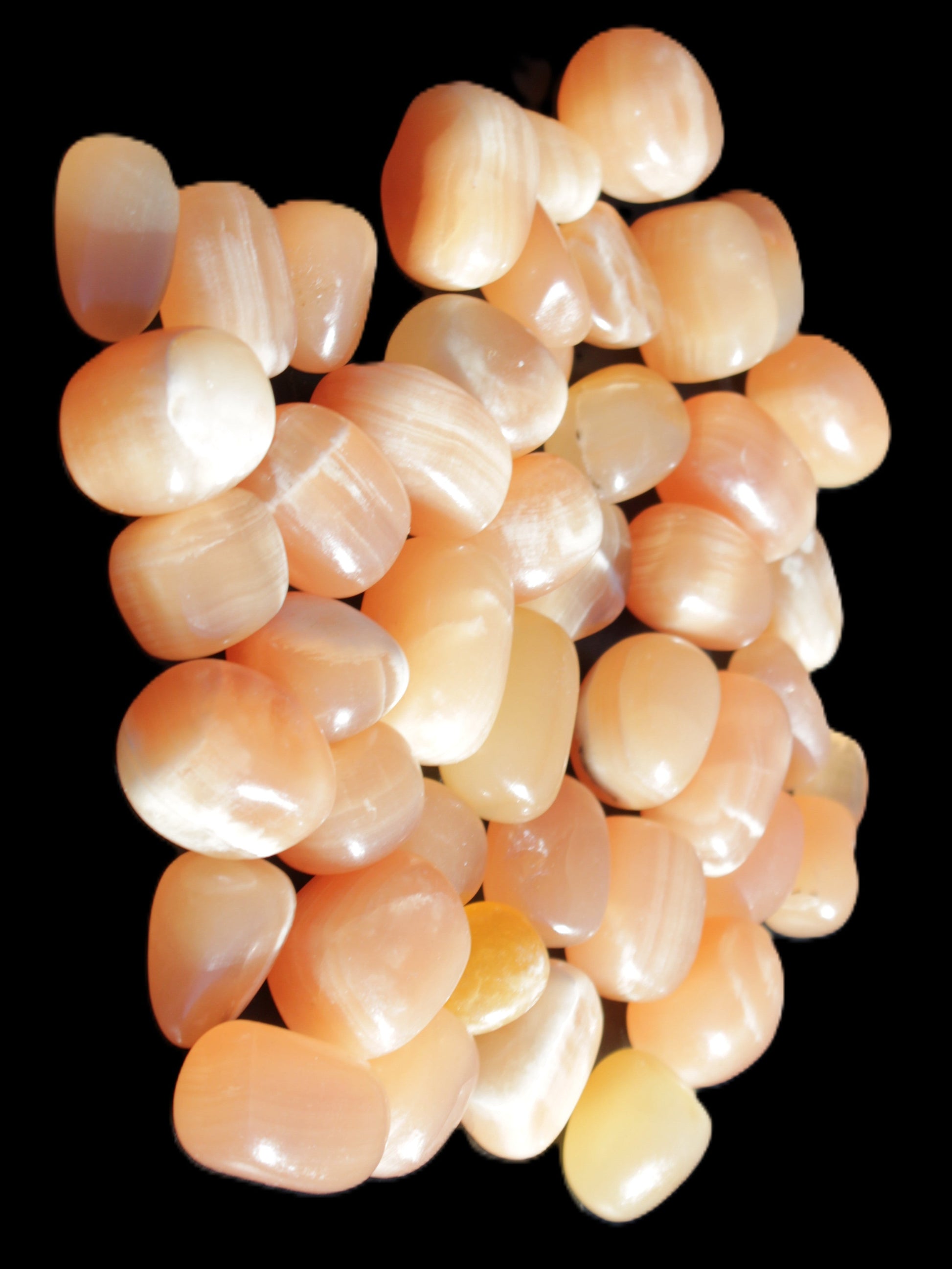 Topaz Calcite 44 tumbled stones 770g Wholesale Rocks and Things Store