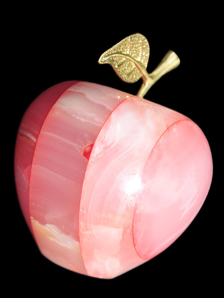 Afghan Jade Onyx hand-carved Apple 71*85mm 559g Rocks and Things
