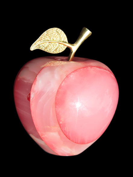 Afghan Jade Onyx hand-carved Apple 71*85mm 559g Rocks and Things